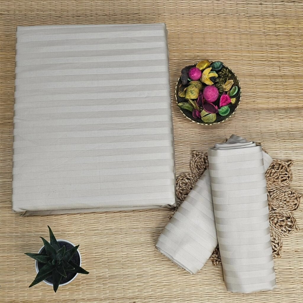 Premium Stripes King Bedsheet Set